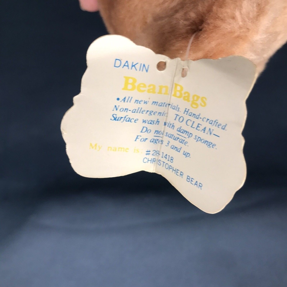 Vintage 1981 Dakin Dark Brown 8" Teddy Bear Plush Stuffed Animal Tags‎ - Picture 3 of 7